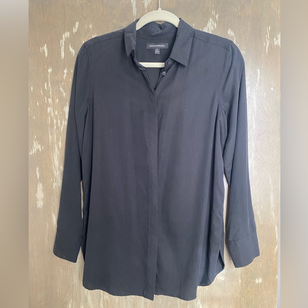 Banana Republic Charcoal Long Sleeve Shirt